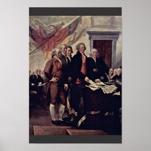 Póster The Declaration Of Independence Detail By Trumbull
