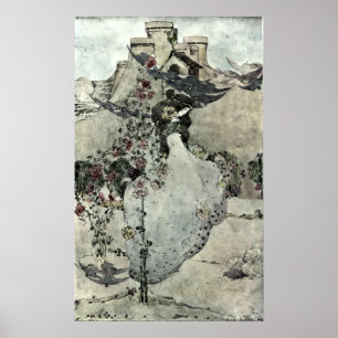 Poster The Dove-cot By The Sea by Jessie King (1905)