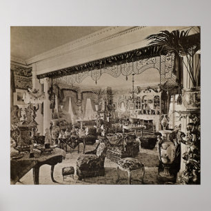 Poster The Drawing Room, Wickham Hall, Kent, 1897