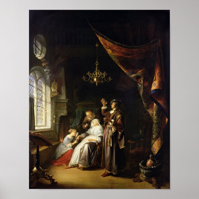 Poster The Dropsical Woman, c.1663 (Frente)