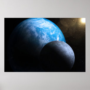 Póster The Earth and Moon