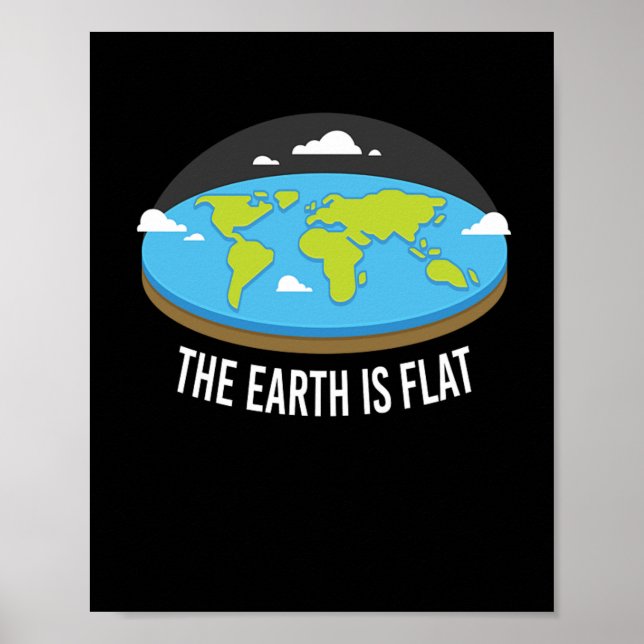 Poster The Earth Is Flat Earthers (Frente)