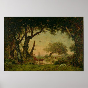 Póster The Edge da floresta em Fontainebleau