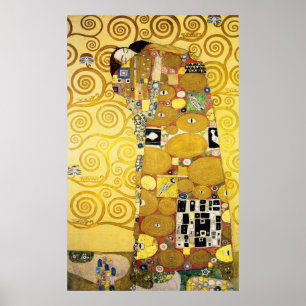 Poster The Embrace (Fulfillment) por Gustav Klimt (1905)