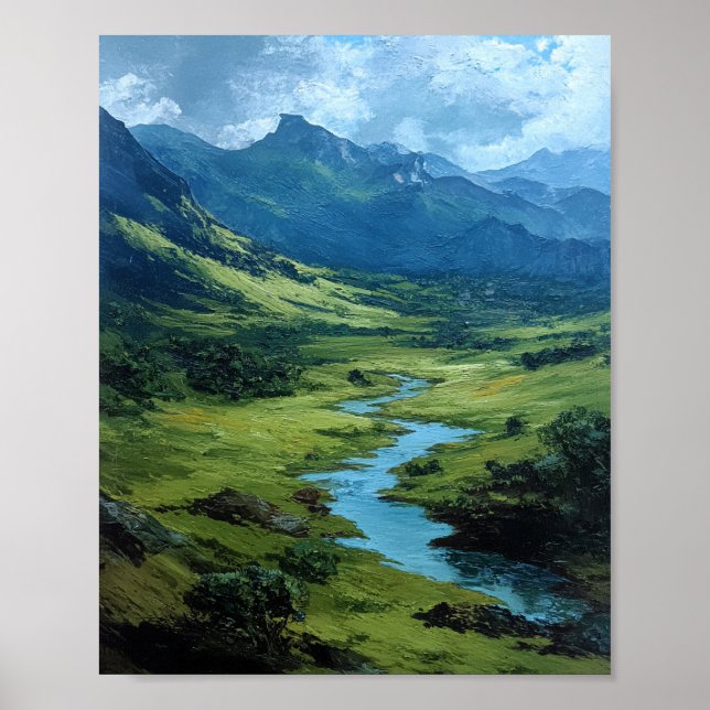 Poster The Emerald Vein: A Sun-Drenched Passage (Frente)