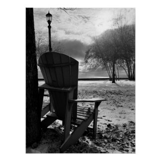 Póster The Empty Chair by the Lake