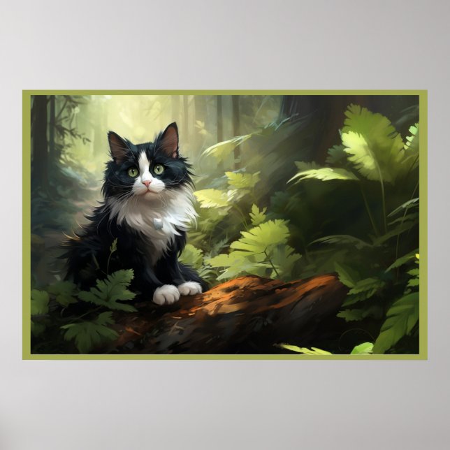 Poster The Enchanted Forest Cats (Frente)