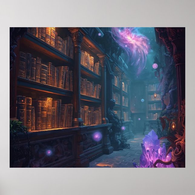 Poster The Enchanted Library (Frente)