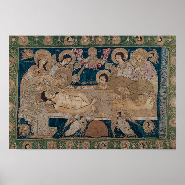 Póster The Entombment, Moscou School, 1678 (Frente)