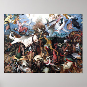 Póster The Fall of the Rebel Angels by Pieter Bruegel