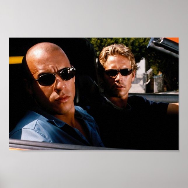 Poster The Fast and the furious (Frente)