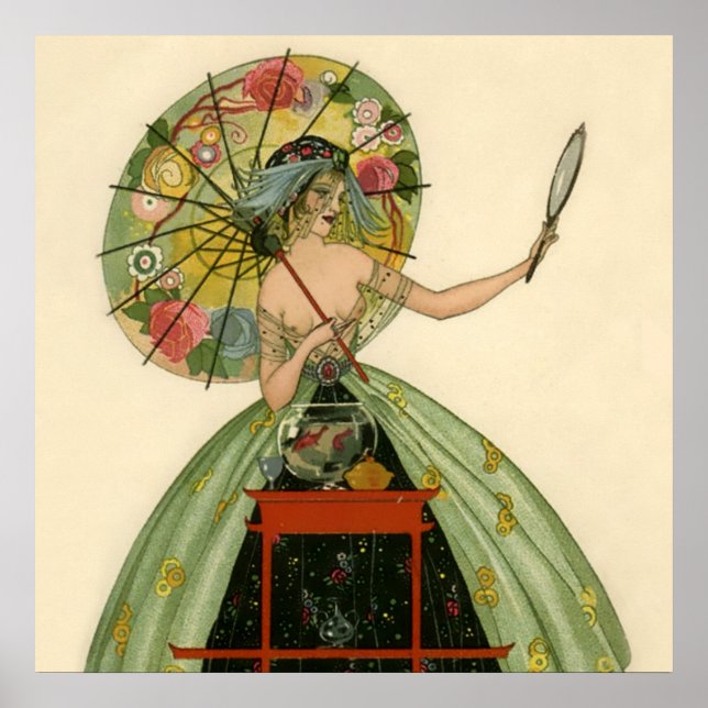 Poster "The Fish Bowl" por Umberto Brunelleschi (Frente)