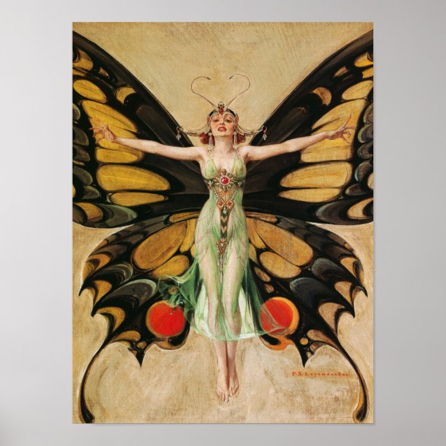 Poster The Flapper, 1922, por Joseph Christian Leyendecke (Frente)