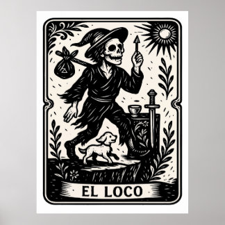 Poster The Fool Tarot Card Art Print