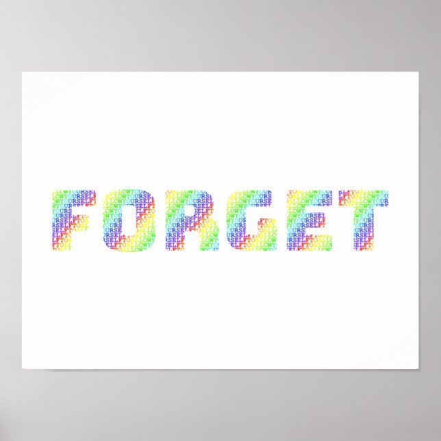 Poster The Forgiveness Art: Allow Yourself to FORGET Rain (Frente)