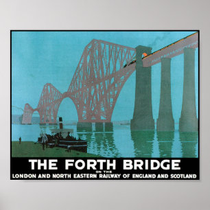 Poster The Forth Bridge - North Eastern Railway