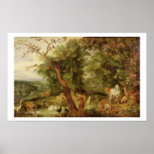 Póster The Garden of Eden; in the background The Temptati