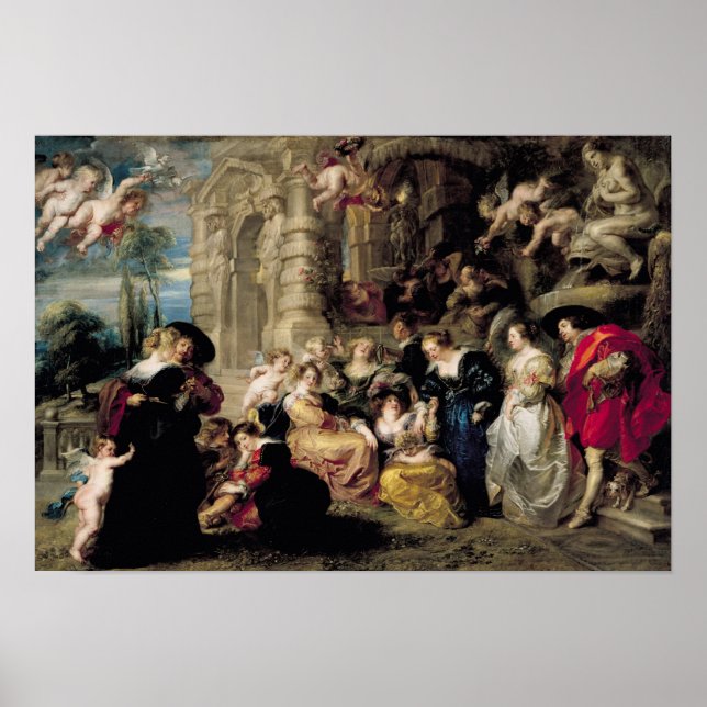 Poster The Garden of Love, c.1630-32 (Frente)