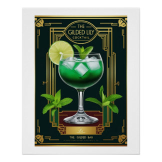 Póster The Gilded Lily – Eleganz im Glas