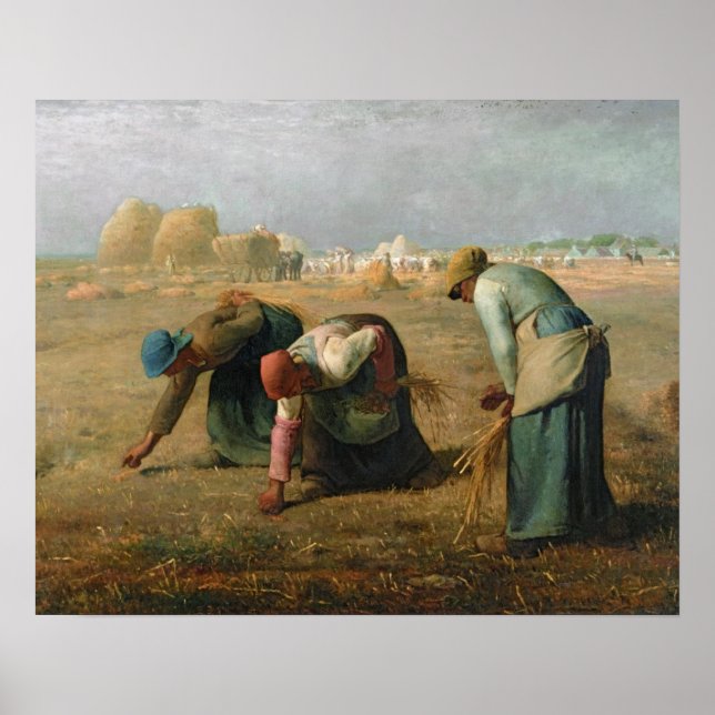 Póster The Gleaners, 1857 (Frente)