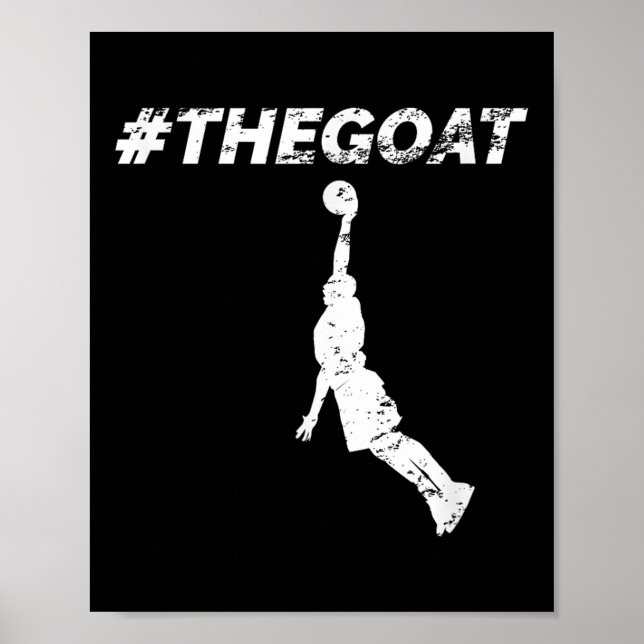 Poster The Goat Greatest Of All Time Basketball Motivatio (Frente)