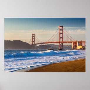 Póster The Golden Gate Bridge From Baker Beach