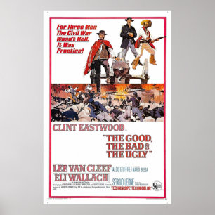 Poster The Good The Bad and The Ugly 1966 Movie Art