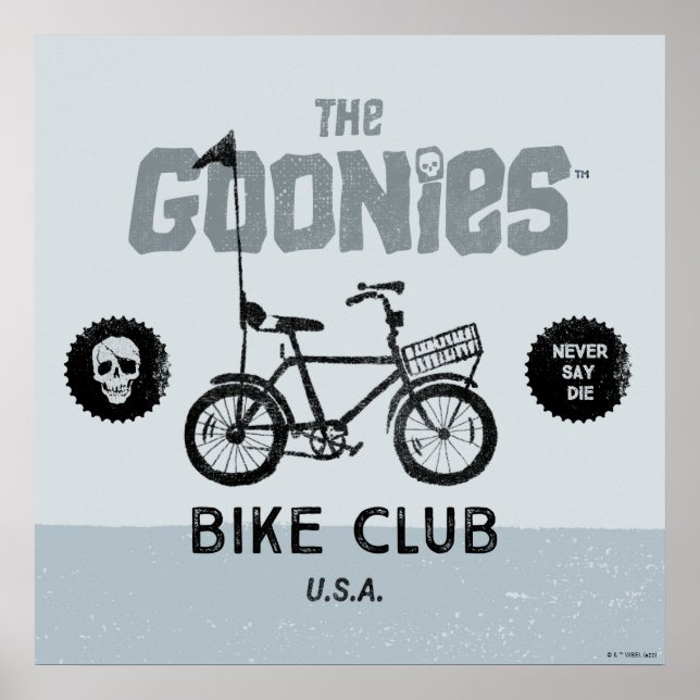 Poster The Goonies Bike Club U.A. (Frente)
