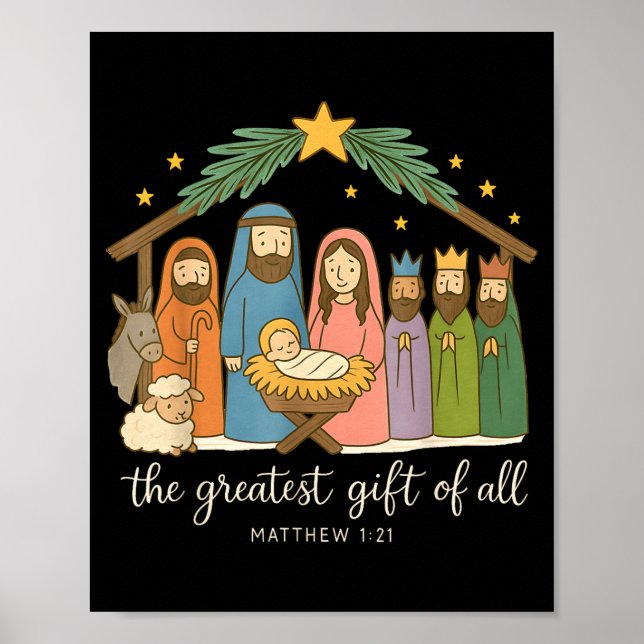 Poster The Greatest Of All Nativity Jesus Christian Chris (Frente)
