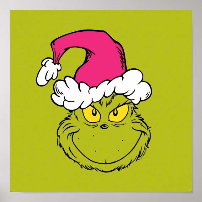 Poster The Grinch in Pink Santa Hat (Frente)
