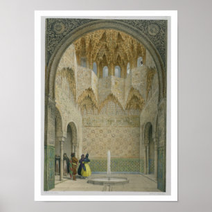 Póster The Hall of the Abencerrages, the Alhambra, Granad