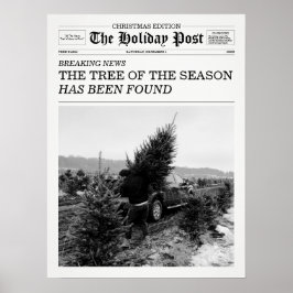 Poster The Holiday Post Newspaper Christmas Tree Farm