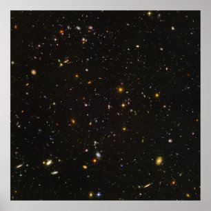 Póster The Hubble Ultra Deep Field Space Image