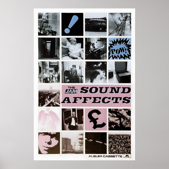 Poster The Jam 1980 Sound Affects (MEGA RARE) Inglês (Frente)