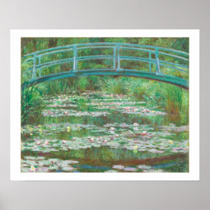POSTER "THE JAPANESE FOOTBRIDGE" 1899 CLAUDE MONET
