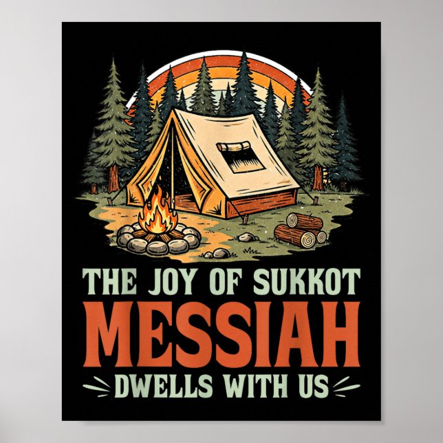 Poster The Joy Of Sukkot Messiah Dwells With Us Jewish Ho (Frente)