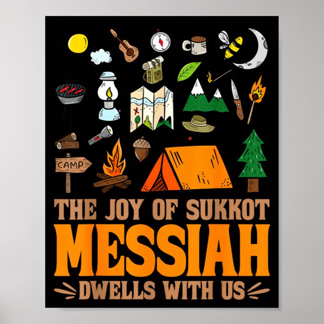 Poster The Joy Of Sukkot Messiah Dwells With Us Jewish Ho (Frente)