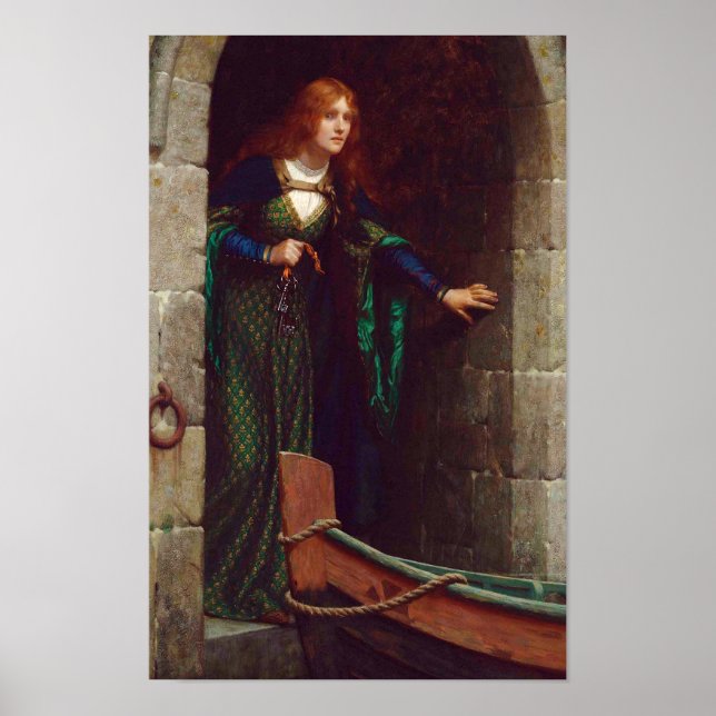 Poster The Keys, c. 1909, por Edmund Blair Leighton (Frente)