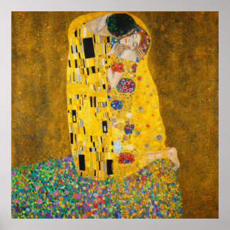 Poster The Kiss by Gustav Klimt