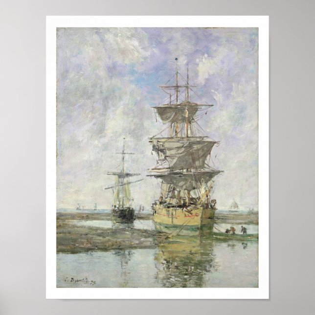 Póster The Large Ship, 1879 (óleo na canvas) (Frente)