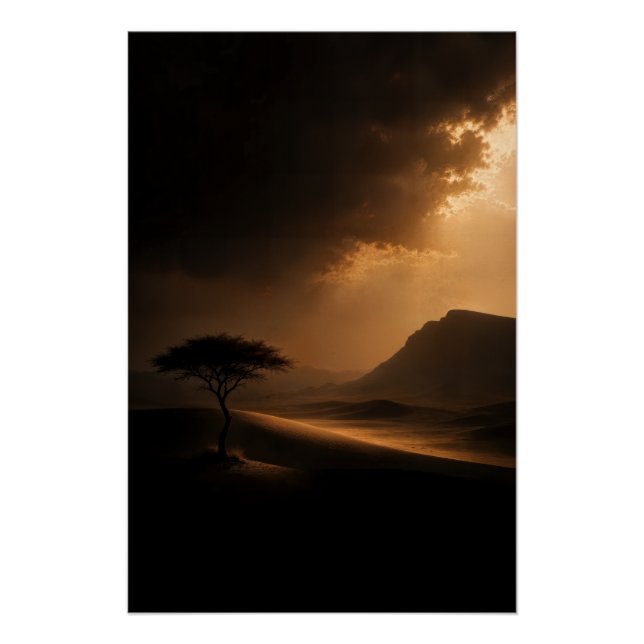 Póster The Last Light Desert Landscape Poster (Frente)