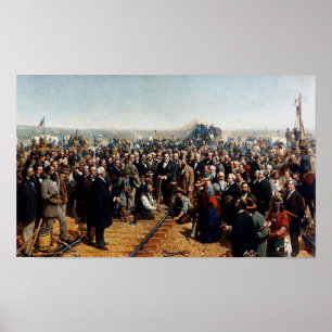 Póster The Last Spike by Thomas Hill - Data 1881