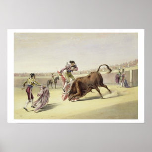 Póster The Leap or Salta Tras Cuernos, 1865 (colour litho