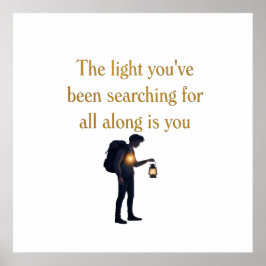 Poster The light is you iPad Smart Cover