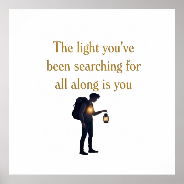 Poster The light is you iPad Smart Cover (Frente)