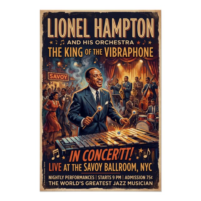 Póster The Lionel Hampton Orchestra  (Frente)