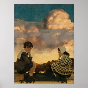 Poster The Little Peach, 1904 por Maxfield Parrish