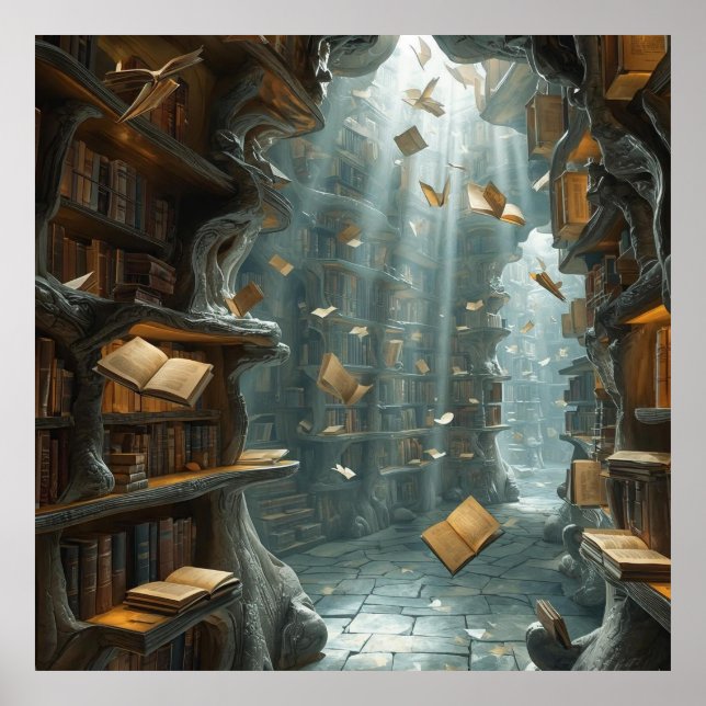 Poster The Living Library (Frente)