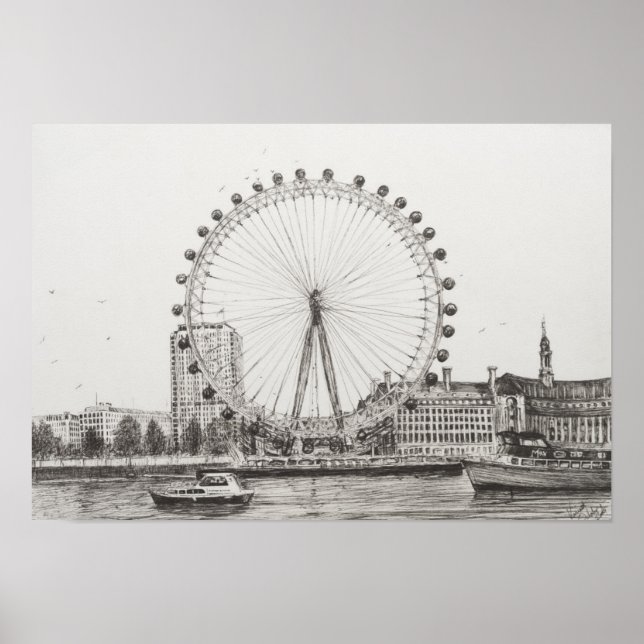Póster The London Eye 30/10/2006 (Frente)