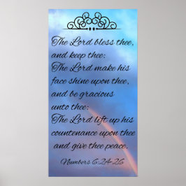 Poster The Lord Bless Thee and Keep Thee